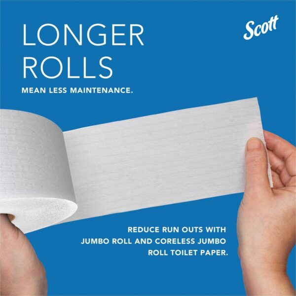 Scott Essential Coreless Jumbo Roll Toilet Paper Dispenser - Image 4