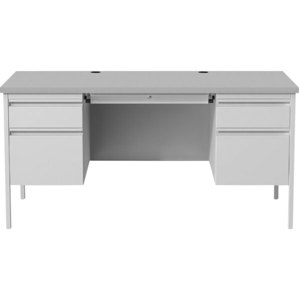 Lorell Fortress Series Double-Pedestal Desk - Image 3