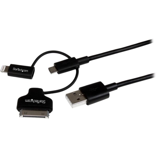 StarTech.com Lightning/30-pin Dock/Micro USB to USB Combo Cable