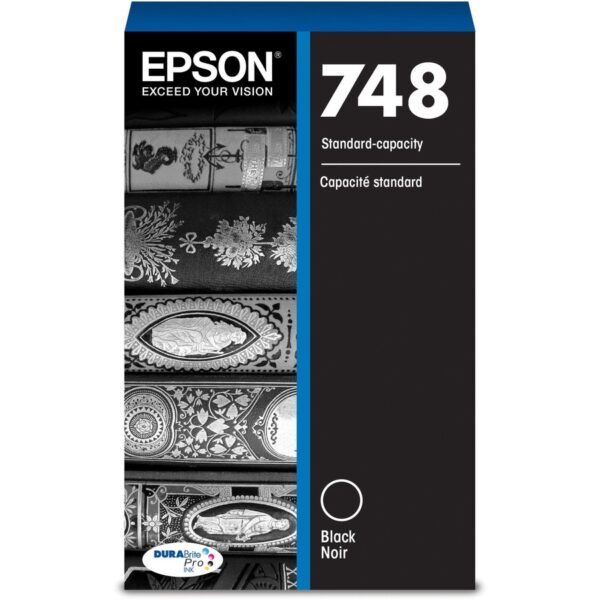 Epson DURABrite Pro 748 Original Standard Yield Inkjet Ink Cartridge - Black - 1 Each - Image 2