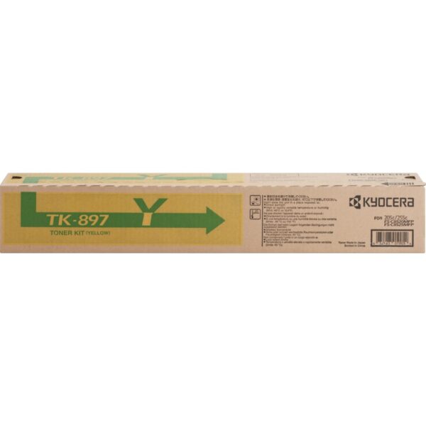 Kyocera Original Laser Toner Cartridge - Yellow - 1 Each