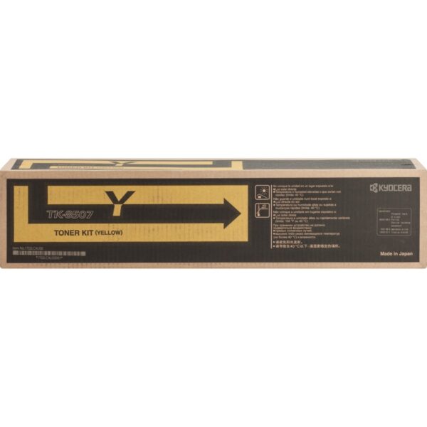 Kyocera TK-8507Y Original Laser Toner Cartridge - Yellow - 1 Each