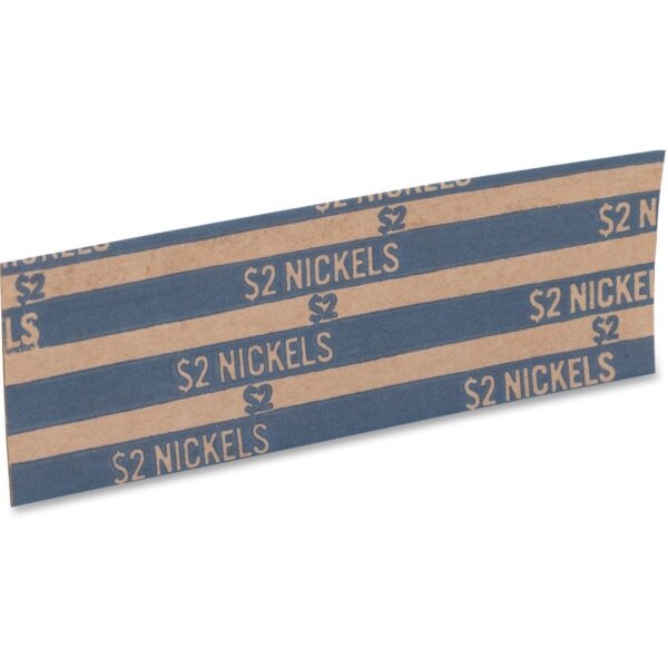 A strip of paper with the word " 5 2 nickels ".