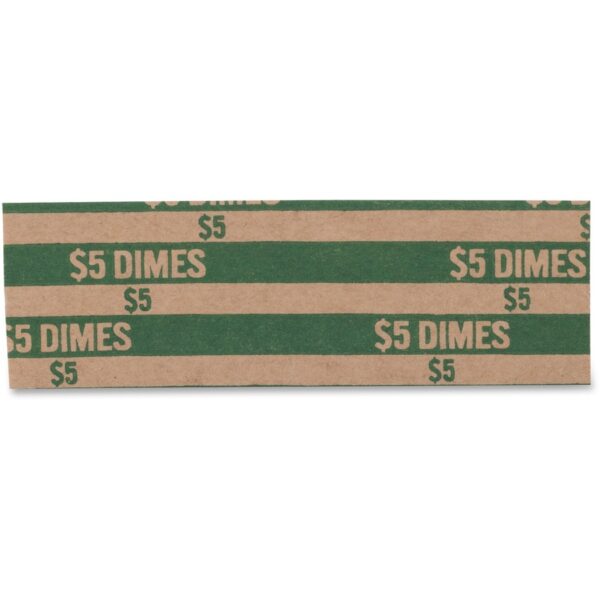 A roll of dimes is shown.