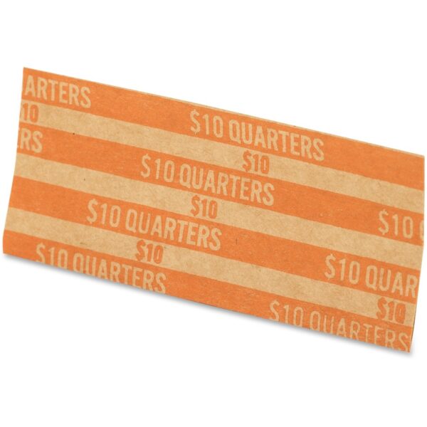 A strip of paper that has the words " $ 1 0 quarters ".