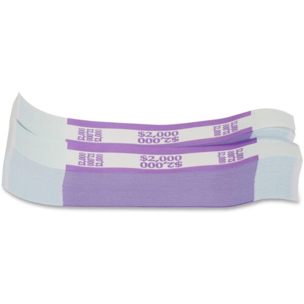 A purple and white strip of paper with the words " 6. 1 0 8 " on it