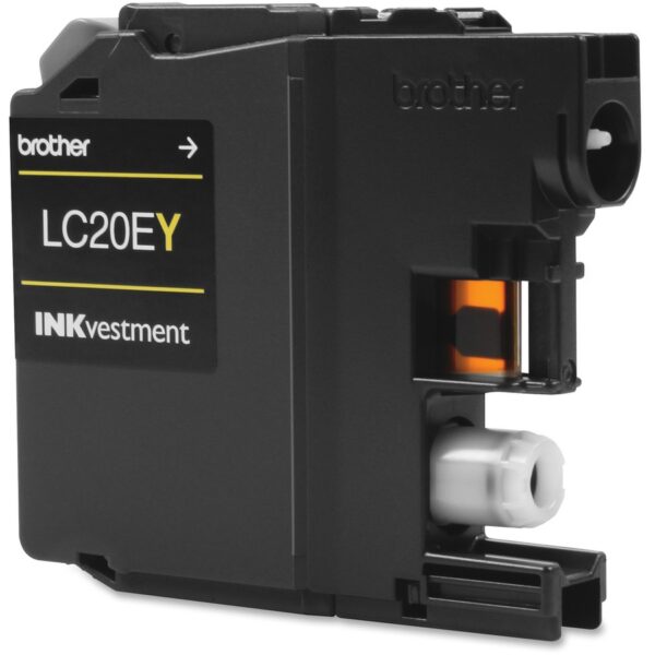 Brother LC-20EY Inkjet Ink Cartridge - Yellow - 1 Each - Image 2