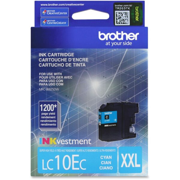 Brother LC-10EC Original Inkjet Ink Cartridge - Cyan - 1 Each