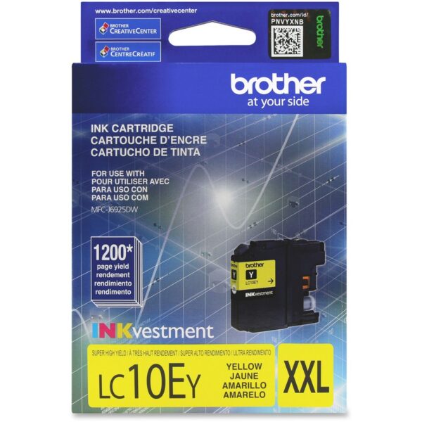 Brother LC-10EY Original Inkjet Ink Cartridge - Yellow - 1 Each