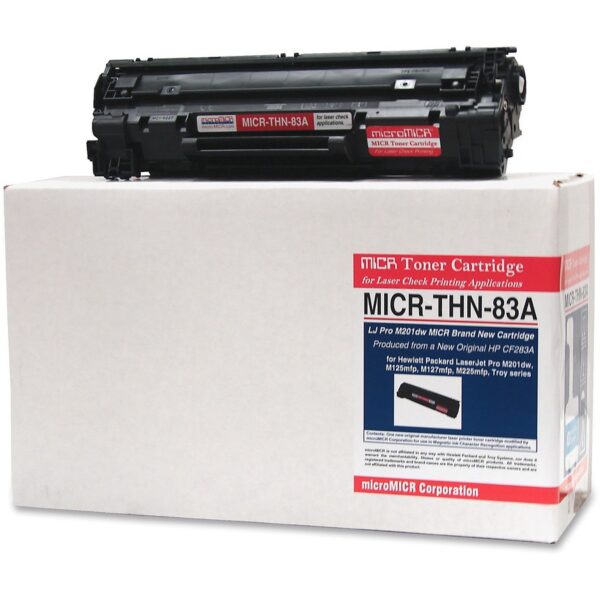 microMICR MICR Standard Yield Laser Toner Cartridge - Alternative for HP CF283A - Black - 1 Each