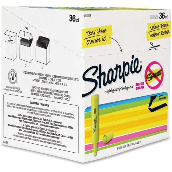 Sharpie SmearGuard Tank Style Highlighters - Image 2