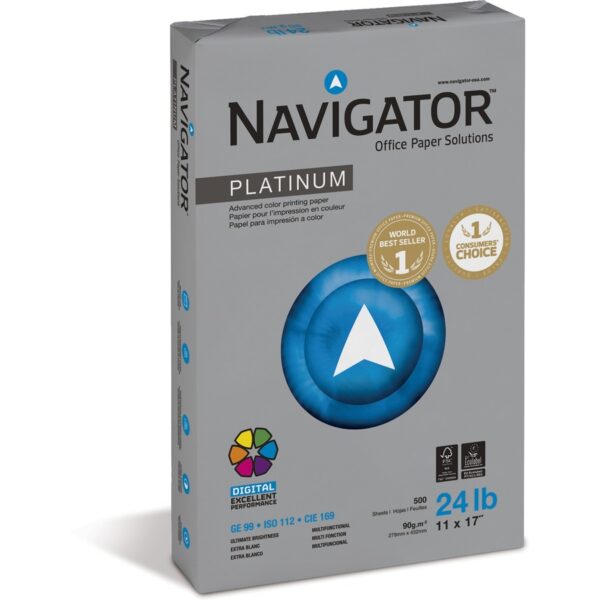 Navigator Platinum Superior Productivity Multipurpose Paper - Silky Touch - Bright White