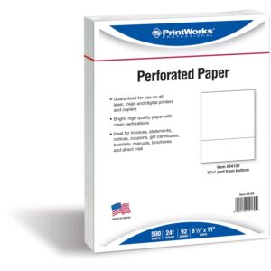 A package of perforated paper is shown.