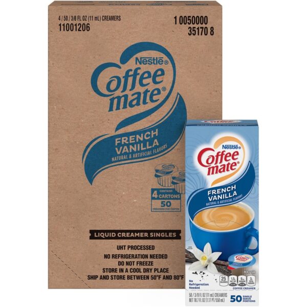 Coffee mate French Vanilla Liquid Creamer Singles - Gluten-Free