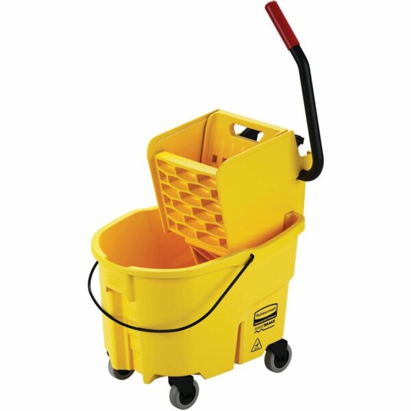 Rubbermaid Commercial Wave Brake Side Press Mop Bucket