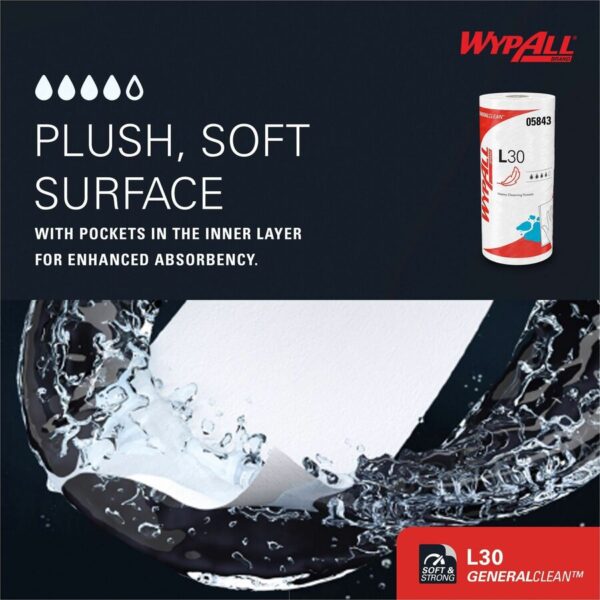 Wypall GeneralClean L30 Heavy Cleaning Towels - Image 4