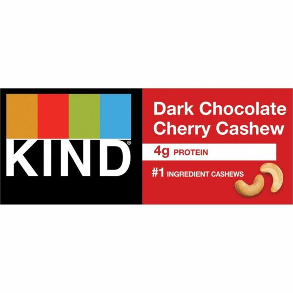 KIND Dark Chocolate Cherry Cashew Nut Bars - Image 2