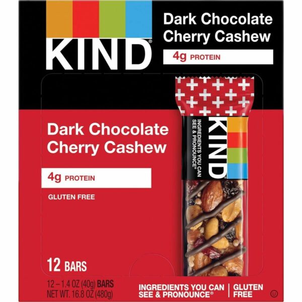 KIND Dark Chocolate Cherry Cashew Nut Bars - Image 3