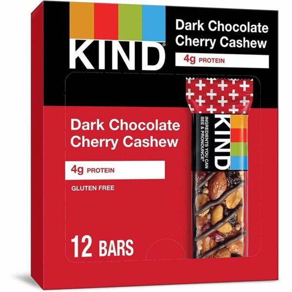 KIND Dark Chocolate Cherry Cashew Nut Bars