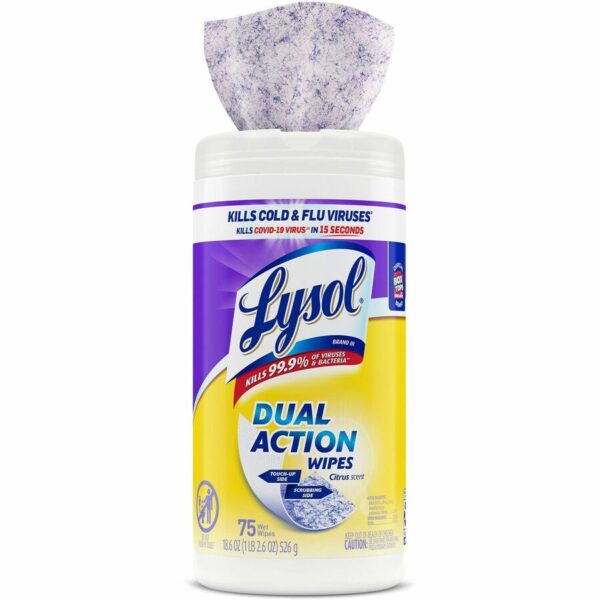 Lysol Dual Action Wipes - Image 2