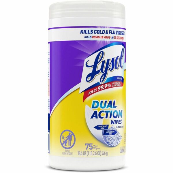 Lysol Dual Action Wipes - Image 3