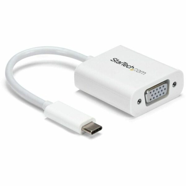 StarTech.com USB-C to VGA adapter - USB Type-C to VGA Video Converter - White