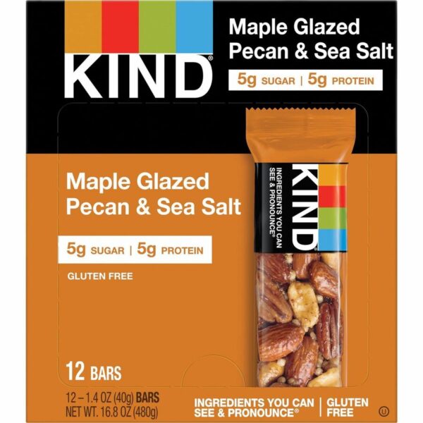 KIND Maple Glazed Pecan & Sea Salt Nut Bars - Image 4