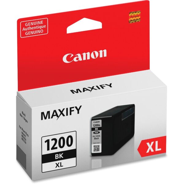 Canon PGI-1200XL BK Original High Yield Inkjet Ink Cartridge - Black - 1 Each