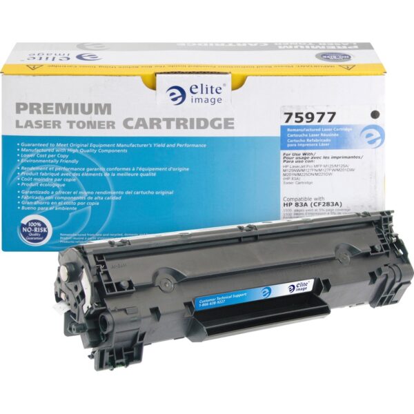 Elite Image Remanufactured Laser Toner Cartridge - Alternative for HP 83A - Black - 1 Each