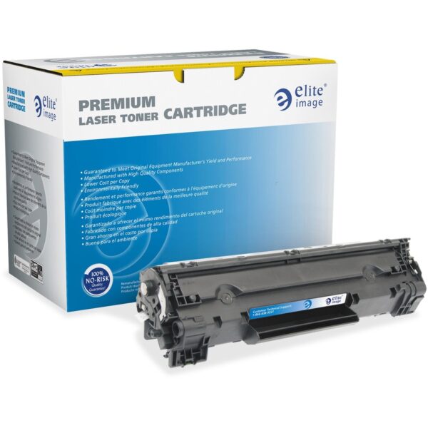 Elite Image Remanufactured MICR Laser Toner Cartridge - Alternative for HP 83A (83A) - Black - 1 Each