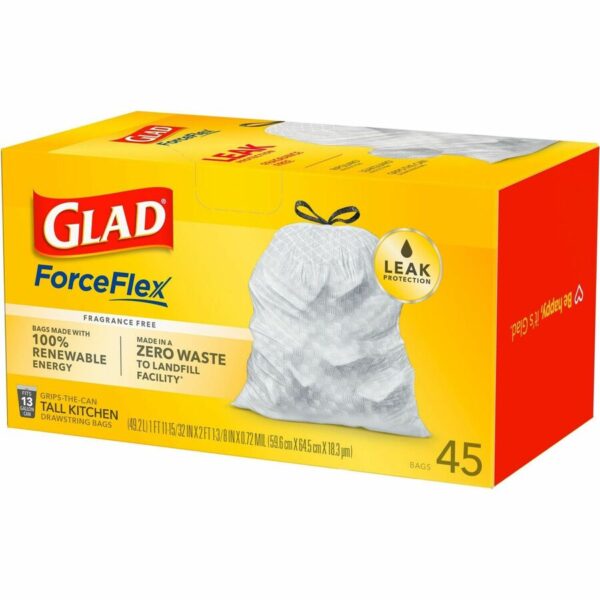 Glad ForceFlex Tall Kitchen Drawstring Trash Bags - Image 3