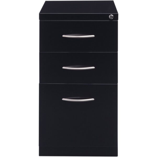 Lorell Premium Box/Box/File Mobile File Cabinet with Arch Pull - Image 3