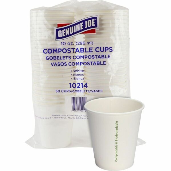 Genuine Joe 10 oz Eco-friendly Paper Cups