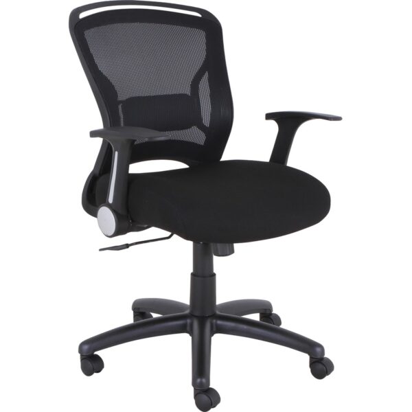 Lorell Flipper Arm Mid-back Office Chair