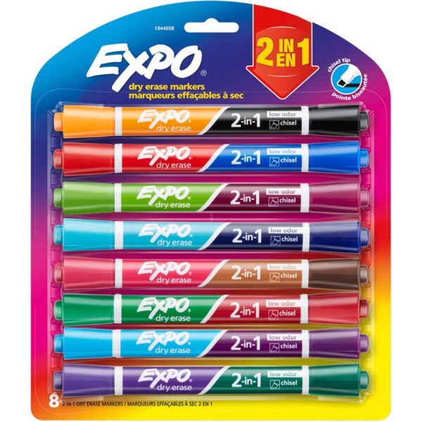 Expo 2-in-1 Dry Erase Markers