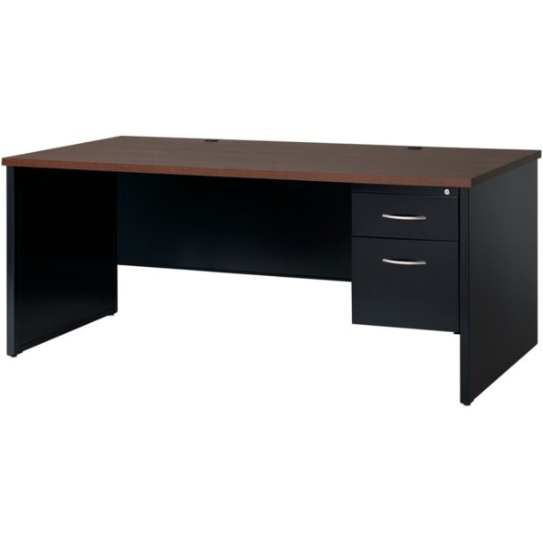 Lorell Fortress Modular Series Right-Pedestal Desk - Image 2