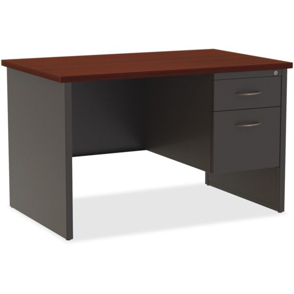 Lorell Fortress Modular Series Right-Pedestal Desk