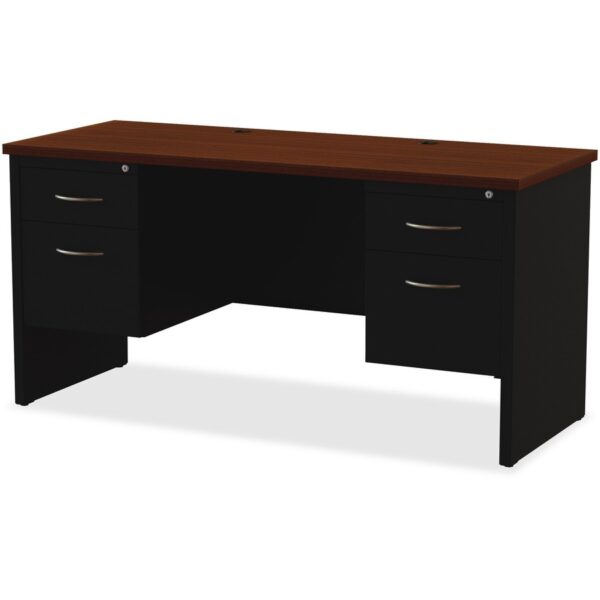 Lorell Fortress Modular Series Double-pedestal Credenza - Image 2