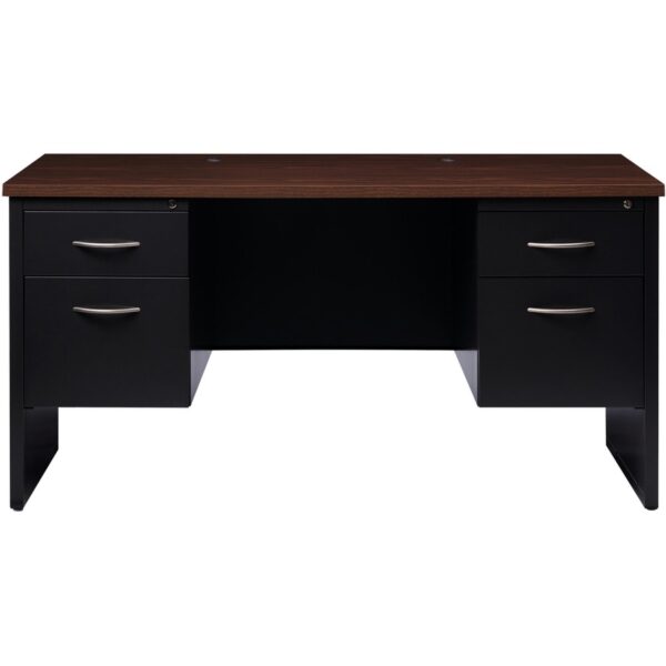 Lorell Fortress Modular Series Double-pedestal Credenza - Image 4