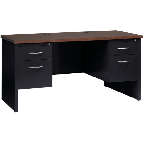 Lorell Fortress Modular Series Double-pedestal Credenza