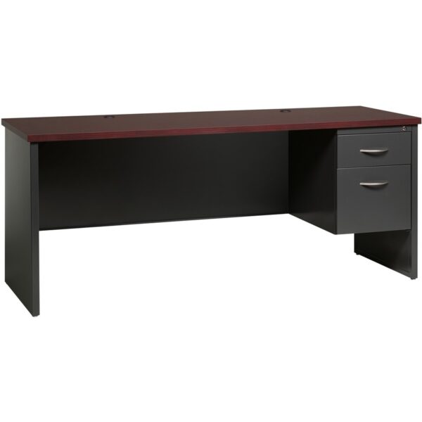 Lorell Fortress Modular Series Right-pedestal Credenza