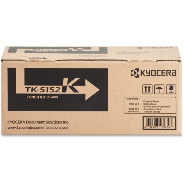 Kyocera TK-5152K Original Laser Toner Cartridge - Black - 1 Each