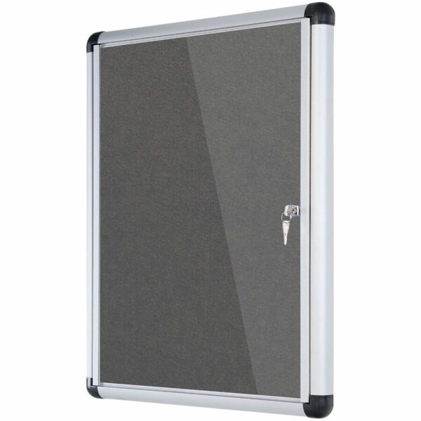 MasterVision Magnetic Gray Fabric Enclosed Board - Image 2