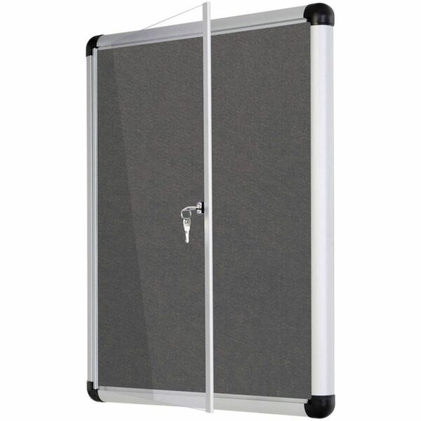 MasterVision Magnetic Gray Fabric Enclosed Board - Image 4