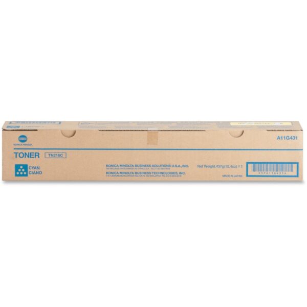 Konica Minolta TN-216C Original Laser Toner Cartridge - Cyan - 1 Each