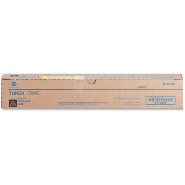 Konica Minolta TN-216K Original Laser Toner Cartridge - Black - 1 Each