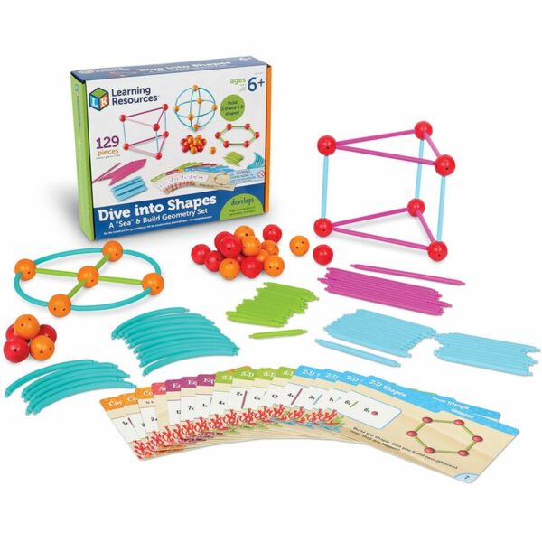 Learning Resources Dive Shapes Sea/Build Geometry Set