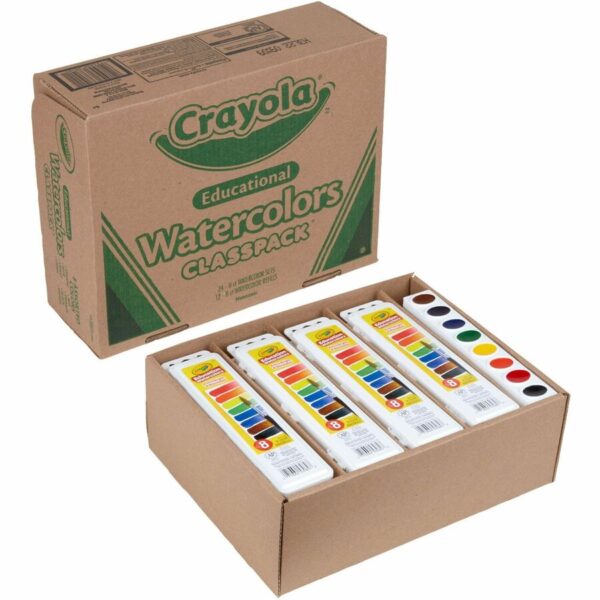 Crayola 8-Color Educational Watercolors Classpack