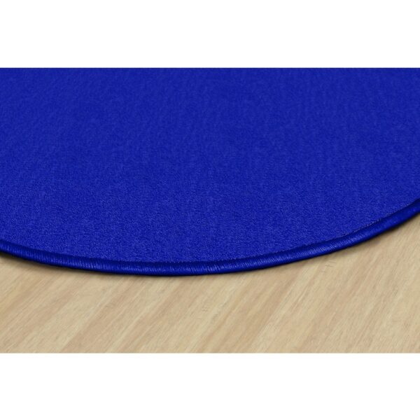 Flagship Carpets Classic Solid Color 6' Round Rug - Image 2