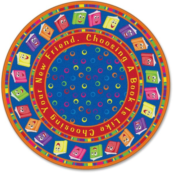 Flagship Carpets Bright CircleTime Books Round Rug